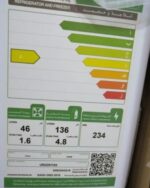 ثلاجة بابين يوجين 6.4 قدم - أبيض