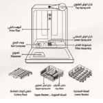 غسالة صحون زيترست - 15 مكان - 7 برامج - Zdw15s