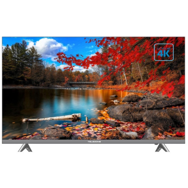 شاشة 65 بوصة تليزون سمارت بدون إطار 4k – LED اسود